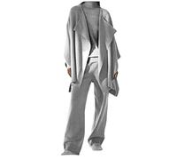 Dejamy Ensemble cardigan à cape, maillot et pantalon, gris clair (ral 7035), 56