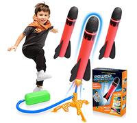 DejaNard Fusée Plastique Kit Pédale Pression Type Jouets D'extérieur Volants - Cadeau & Jouet pour Enfants