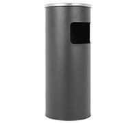 Dejaoo Poubelle en acier inoxydable 30 L, Bacs à ordures de cuisine,Poubelle Cendrier sur Pied Extérieur avec Poubelle Seau Intérieur 30L Disponible pour Hôtel Jardin Extérieur Supermarché