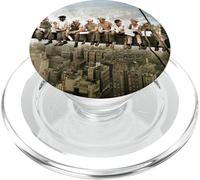 Déjeuner au Sommet d'un Gratte-Ciel Photographie des ferronniers de New York PopSockets PopGrip pour MagSafe