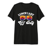 Déjeuner Dame Hors Service Bonjour été avec des Lunettes de Soleil T-Shirt Haut de Gamme
