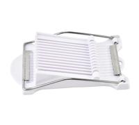 Déjeuner viande trancheuse Easy Press Banana Slicer avec 12 fils en acier inoxydable, espacement de tranche de nourriture 1/3 pouce pour les fruits mous ou les pains viande en conserve, Whit