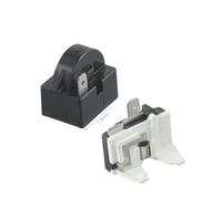 Dejicore Protecteur de surcharge de démarreur de réfrigérateur, 1 pièce, relais de démarrage PTC 1/2 broches 15 Ohm + 1/6H, protecteur de surcharge de compresseur(1Pin 15 Ohm)