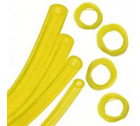 DEJIN 4 Lot De 1 Mètres Tuyau Durite D'essence (diamètre 3 X 6mm, 3 X 5mm, 2.5 X 5mm, 2 X 3.5mm) pour Souffleur Coupe-Bordure Tronçonneuse Debroussailleuse, Tuyau De Carburant Flexible Résistant