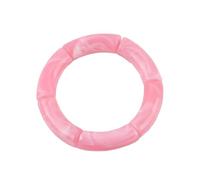 DEJIN Bracelet bohème transparent en feuille acrylique pour femme avec perles élastiques, Pierre