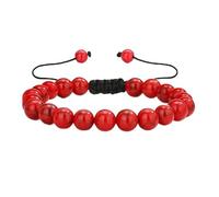 DEJIN Bracelet de protection en pierre de lave avec œil de tigre naturel de 8 mm, fait à la main, longueur de cadeau pour homme, Pierre