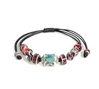 DEJIN Bracelet en Céramique Fait Main Réglable Bohème Ethnique Unique Artisan