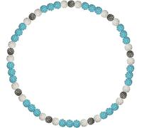 DEJIN Collier de baseball pour homme et femme, collier de perles de baseballer, collier unisexe avec strass et boules disco, Pierre