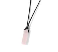 DEJIN Collier en tourmaline noire pour homme avec pendentif en pierre d'obsidienne noire réglable en cristal d'énergie spirituelle onyx noir, Pierre