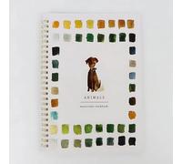 DEJIN Ensemble de livres d'aquarelle, cahier d'exercices de peinture aquarelle 12 couleurs avec pinceau, kit de peinture d'exploration créative, cadeau d'art et d'artisanat pour adolescents, adultes