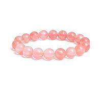 DEJIN Lot de 2 bracelets en perles de jaspe rondes en pierre naturelle pour homme et femme Corde élastique faite à la main 10 mm, Pierre