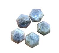 DEJIN Lot de 5 colliers avec pendentif étoile de 24 x 27 mm en cristal naturel, Pierre