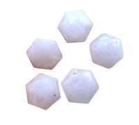 DEJIN Lot de 5 colliers avec pendentif étoile de 24 x 27 mm en cristal naturel, Pierre