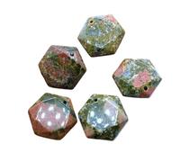 DEJIN Lot de 5 colliers avec pendentif étoile de 24 x 27 mm en cristal naturel, Pierre