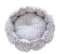DEJIN Nid créatif doux et chaud avec cordon de serrage, coussin réglable à double usage pour chats et chiots, point gris, 55 cm
