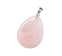 DEJIN Pendentif améthyste vert aventurine œil de tigre quartz rose rhodonite agate pierre pendentif pierre plate pendentif goutte d'eau pendentifs pour collier, Pierre