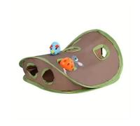 DEJIN Tunnel pour chat pliable à 9 trous - Jeu interactif cache-cache, inspirer l'instinct de chasse