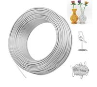 DeJivsin 3mm x 30m Fil de bricolage, Fil en Aluminium pour La Fabrication de Bijoux, Les Travaux Manuels, Pièces Décoratives, Sculptures, Fabrication de Couronnes