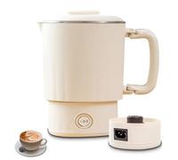 DeJivsin Bouilloire Pliable électrique, Bouilloire de Voyage et de Camping 880 ml 600 W, Acier Inoxydable 304 pour la cuisine, les voyages, le camping et les activités