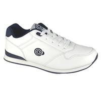 Dek Anchor Chaussures de bowling à lacets pour homme Blanc/bleu marine Taille S, blanc, 39 1/3 EU