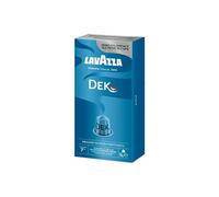 Lavazza Dek Coffee Lot de 10 capsules en aluminium compatibles Nespresso