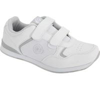 Dek Femmes Kitty Chaussures de bowling en herbe / Baskets / Chaussures de sport à scratch DF952 (38 UE) (Blanc)