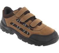 Dek Homme Ascend Chaussures de trekking / chaussures de marche / bottes de randonnée avec velcro DF143 (12 UK/47 EU) (Kaki/Brun)