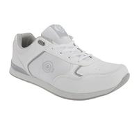 (7 UK, White /Grey) - DEK JACK Mens Lace Up Bowling Shoes/Trainers White/Grey