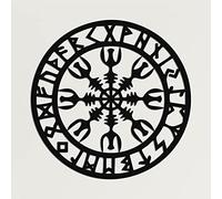 Dekadron Décorations murales en métal, décor Viking en métal, décor Mural en mythologie Nordique, (75x75 cm)