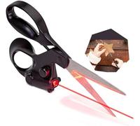 Dekaim Ciseaux de couture professionnels guidés au laser, multi-usages, rapides pour tissu, en acier inoxydable noir