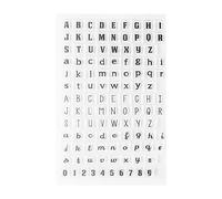 Dekaim Tampon en Silicone Transparent, Chiffres Alphabétiques, Sceau en Silicone Transparent, Pour Note Comptable de Scrapbooking à Faire Soi-même(Y38 uppercase and lowercase English letters)