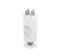 DEKAROX Condensateur de moteur 12,50 µF 450 V 50/60 Hz avec cosses enfichables et vis de fixation M8 universel pour appareils électroménagers électriques