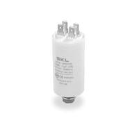 DEKAROX Condensateur universel 11 µF 450 V Ø 30 x 57 mm avec cosses enfichables AMP 6,3 mm Vis de fixation M8 CBB60 Condensateur de démarrage et de course du moteur pour appareils électroménagers