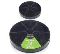 DEKAROX - Lot de 2 filtres à charbon actif de 175 mm de diamètre pour hotte aspirante Respekta MIZ0031 MIZ 0031 PKM C04 CF100