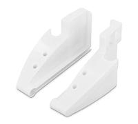 DEKAROX Lot de 2 supports droit et gauche compatibles avec Liebherr 7433698 & 9193353 en plastique blanc pour réfrigérateur compartiment à bouteilles compatible avec de nombreux modèles Liebherr