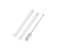 DEKAROX Lot de 2 tubes d'aspiration à lait 101 mm + brosse de nettoyage pour DeLonghi 5313226701 pour machine à café automatique comme EN520 Nespresso Latissima