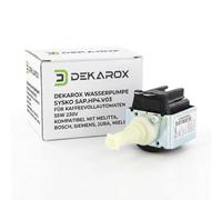 DEKAROX Pompe à eau SYSKO SAP.HP4.V03 pour Melitta 6637019 Bosch 00627741 Jura 63172 - CafeRomatica Surpresso - 55W Pompe électrique de rechange