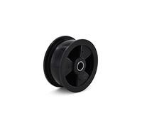 DEKAROX Roue tendeur 57 mm Ø extérieur pour AEG Electrolux 125012503/4 1250125034 Rouleau de route pour AEG Lavatherm Zanussi Zanker Küppersbusch Privileg Séchoir à condensation Privilège