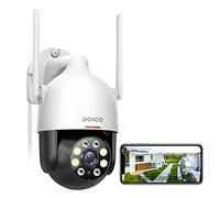 DEKCO 2K Camera Surveillance WiFi Extérieure, 360° PTZ Caméra Surveillance, Détection Mouvement, Vision Nocturne en Couleur, Alerte Instantanée, Audio Bidirectionnel, Étanche IP66, I Pack