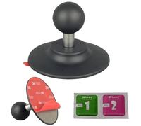 DEKEENSTAR Base à bille adhésive flexible avec boule de 2,5 cm compatible avec supports RAM, bras double prise de 2,5 cm, adaptateur de montage adhésif pour moto/voiture, tableau de bord de voiture,