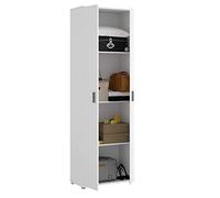 DEKIT GRUPO RIMOBEL FIT - Armoire Multifonction à 2 Portes avec 3 étagères - 190 x 61 x 35 cm - Blanc