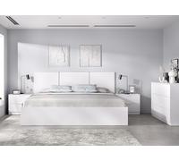 DEKIT GRUPO RIMOBEL Lit gigogne, Mélamine, Blanc, 96 x 146 x 195,4