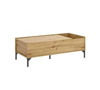 DEKIT GRUPO RIMOBEL Ness Table Basse relevable, Mélamine, Nordic, 41 x 99 x 60 cm