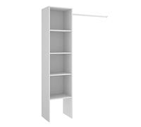 DEKIT GRUPO RIMOBEL Suit - Armoire Dressing Ouverte avec Barre de Suspension - Blanc - 186 x 138 x 40 cm