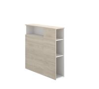 DEKIT GRUPO RIMOBEL Ten Tête de lit, Bois, Couleurs Teint/Blanc, 96 x 23,4 x 99