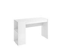 DEKIT GRUPO RIMOBEL Teo Bureau avec étagère et tiroir Blanc 74 x 115 x 50 cm