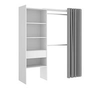 DEKIT Suit Commode, Mélamine, Blanc, Blanco