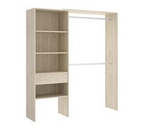 DEKIT Suit Commode, Mélamine, Naturel, Natural/Esmeralda