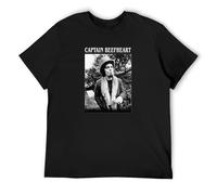 DEKKRYLABZAA Casual T-Shirt Captain Beefheart Fast and Bulbous Music Black M