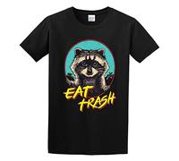 DEKKRYLABZAA Casual T-Shirt Eat Trash Black XXL